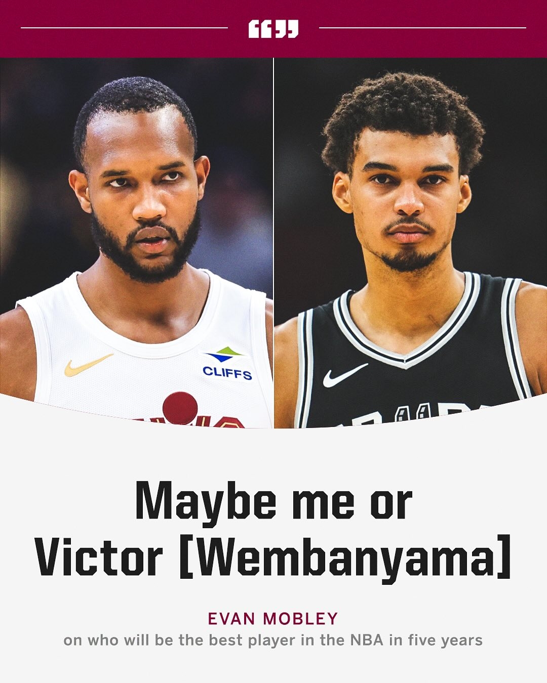 未來5年NBA最好的球員會是誰？莫布里：可能是我或者文班亞馬